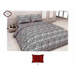 100% ПАМУЧНО Спално Бельо ZEBRA